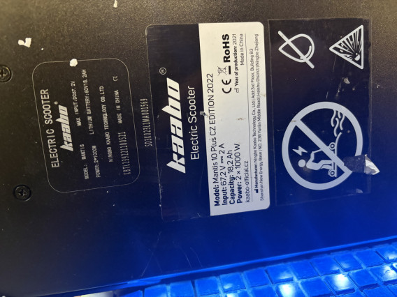 Kaabo Mantis 10 Plus ridden for 37 km